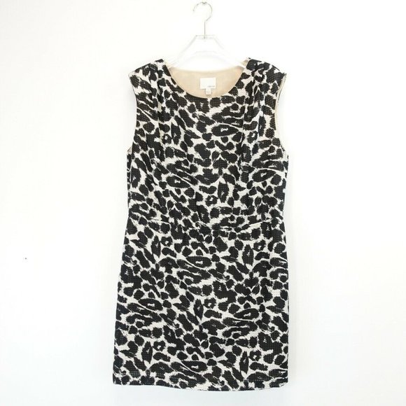 Anthropologie‎ Dress Size Large Tank Short Mini Casual Black Cheetah GREYLIN - Picture 1 of 11
